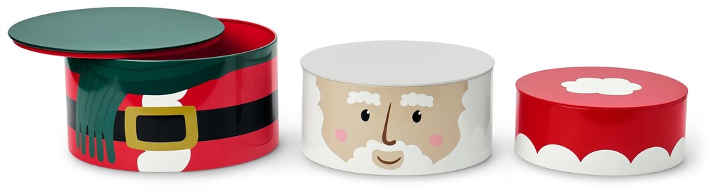 Dózy na keksy s vianočným motívom, 3 ks