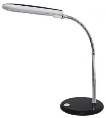 ACA Lighting LED stolný lampička s vypínačom BAZ 5W/230V/4000K/340Lm/120°/IP20, čierna