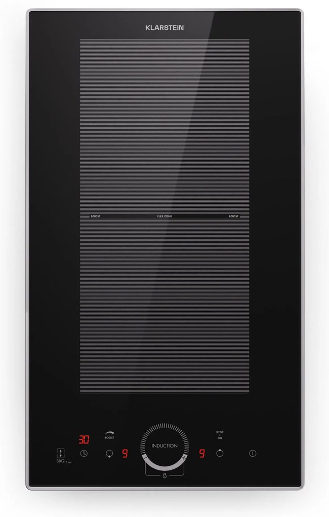 Klarstein Delicatessa Domino Prime, vstavaná indukčná varná doska, 2 zóny, 3500 W