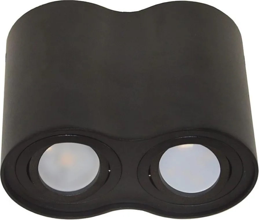 Bodové svietidlo SIROCO 2xGU10/30W/230V čierna