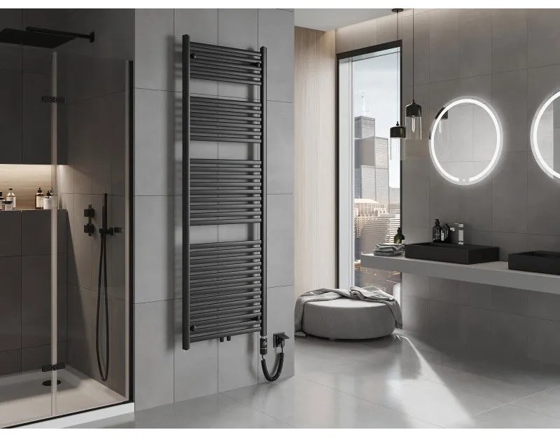 Mexen Hades, elektrické vykurovacie teleso 1800 x 600 mm, 900 W, čierna, W104-1800-600-2900-70