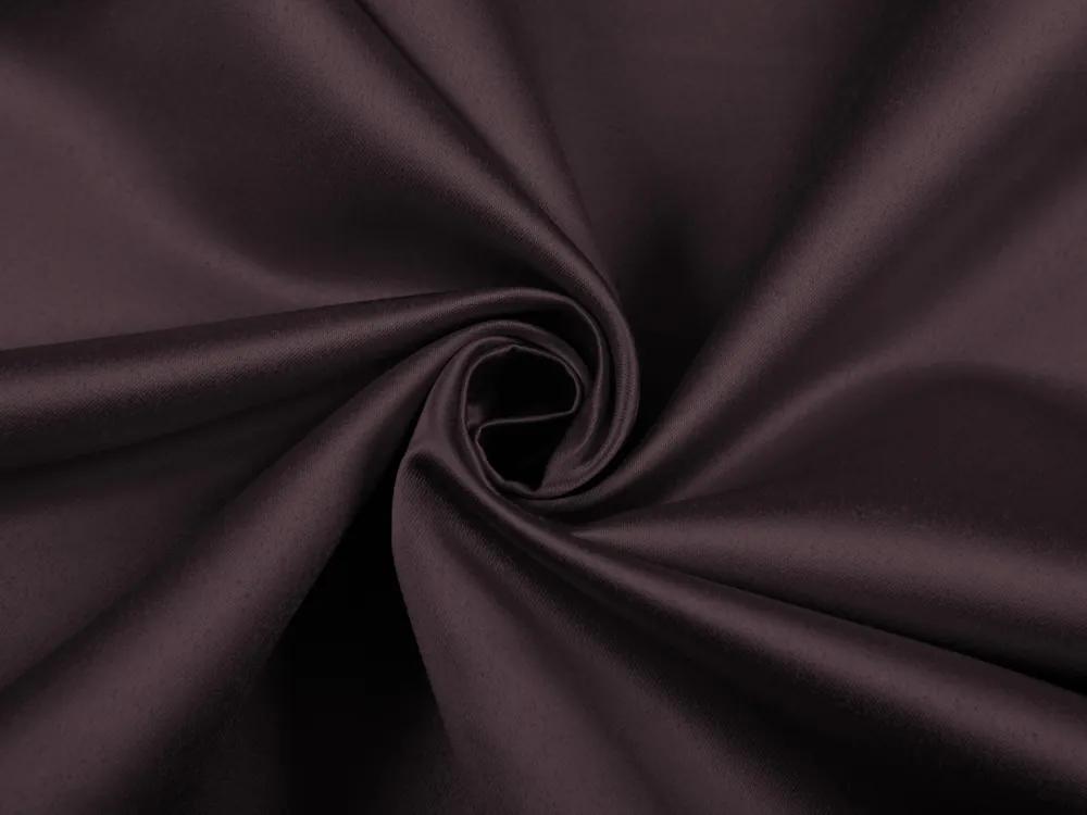 Biante Saténový oválny obrus polyesterový Satén LUX-019 Čokoládovo hnedý 100x160 cm