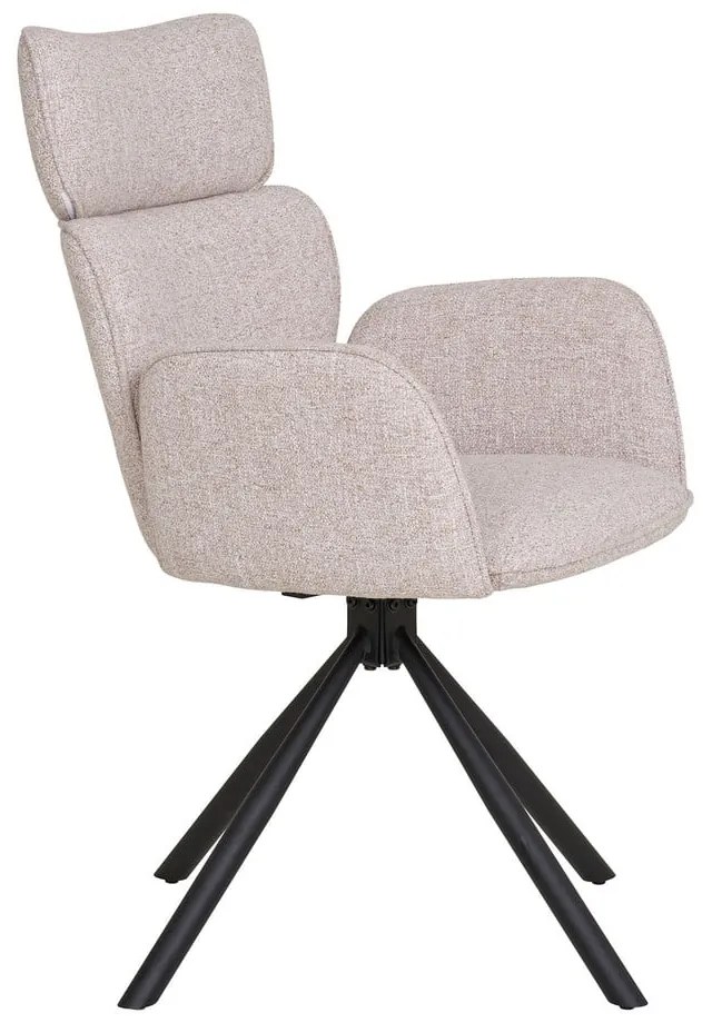 Béžové čalúnené jedálenské kreslá v súprave s podrúčkami 2 ks Cordoba – House Nordic