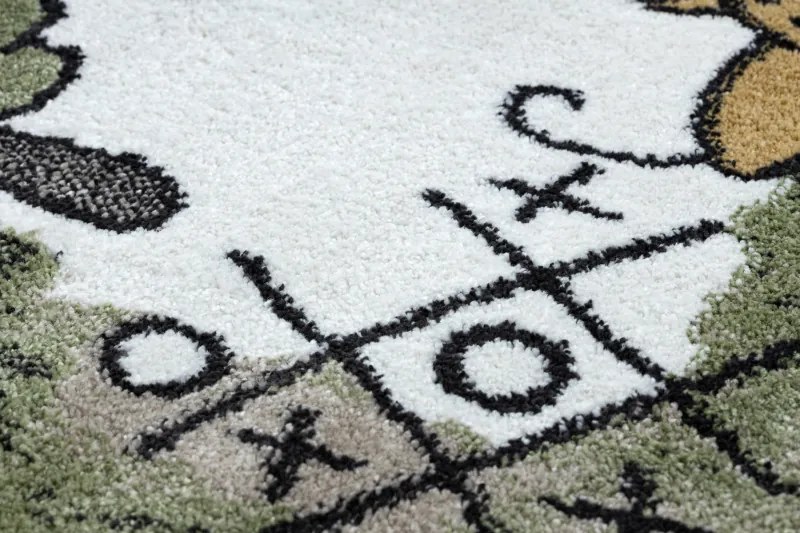 Dywany Łuszczów, Detský kusový koberec Fun Hop green, 140x190, viacfarebná, detská izba