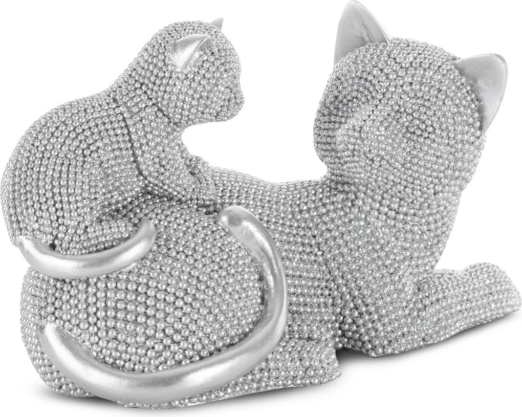 DEKORAČNÁ SOŠKA ELDO 19X9X12 CM STRIEBORNÁ