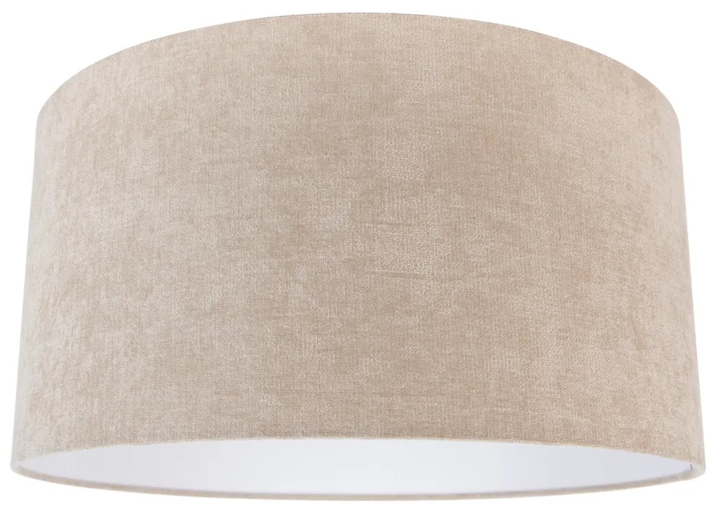 Látkové tienidlo na lampu svetlohnedé okrúhle 50/50/25