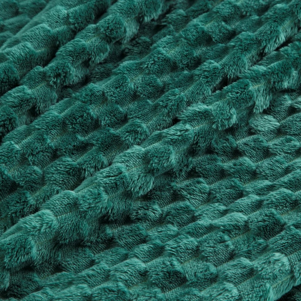 DEKA Z MIKROFLANELU CINDY6 150X200 CM TMAVOZELENÁ