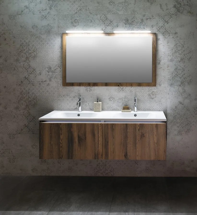 Sapho Sapho, LOREA skrinka s umývadlom 101x46x51,5cm (20+80 cm), pravá, biela matná, LE080-3131-R-01