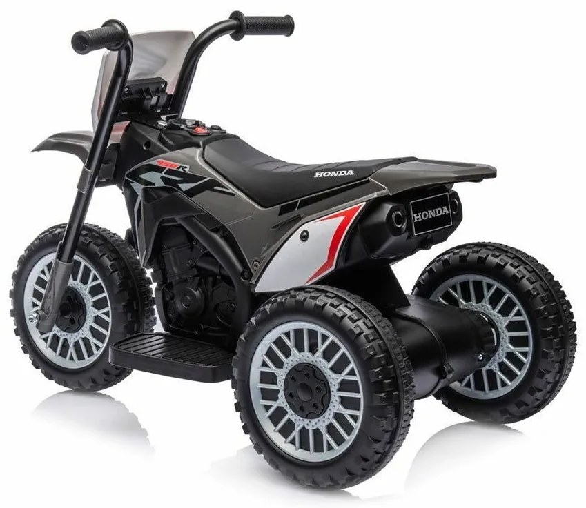 Baby Mix Detská elektrická motorka Honda CRF 450R, sivá
