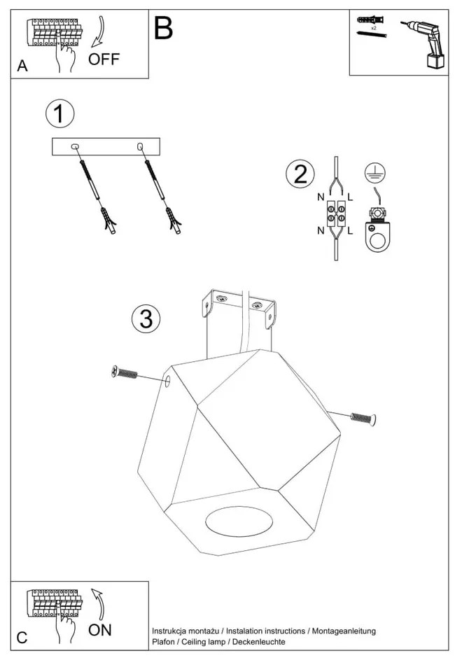 Bodové svietidlo v prírodnej farbe 12x12 cm Vige – Sollux