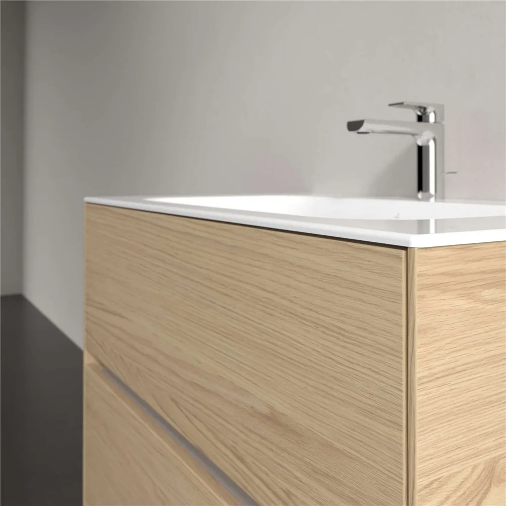 VILLEROY &amp; BOCH Collaro závesná skrinka pod umývadlo, 2 zásuvky, s LED osvetlením, 796 x 498 x 603 mm, Nordic Oak, C138B0VJ