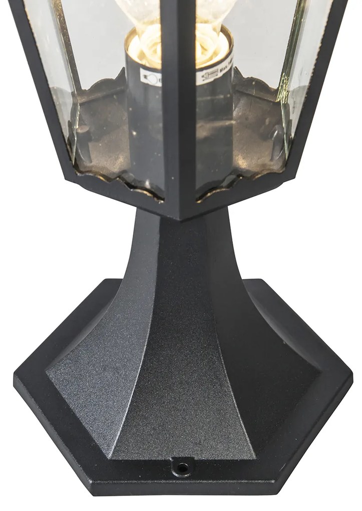 Klasická vonkajšia lampa podstavca čierna 48 cm IP44 - New Orleans