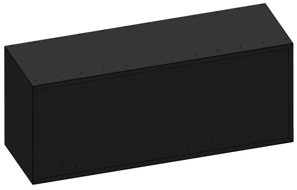 InFire - Rohový BIO krb 110x45 cm 3kW čierna