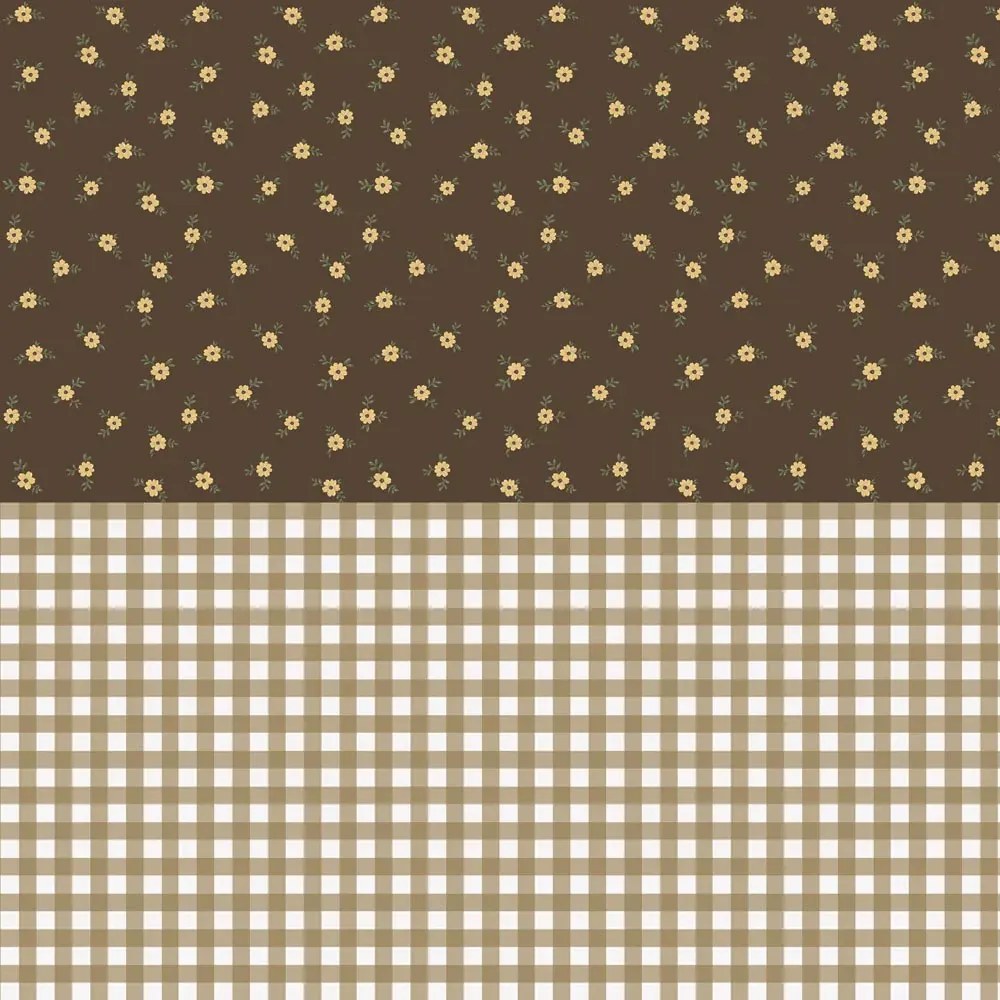 Tapeta rustikálna záhrada hnedá 280×50 cm