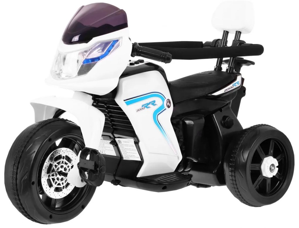 RAMIZ ELEKTRICKÁ MOTORKA BIKE - BIELA - 1x20W - 6V/4.5Ah - 2022