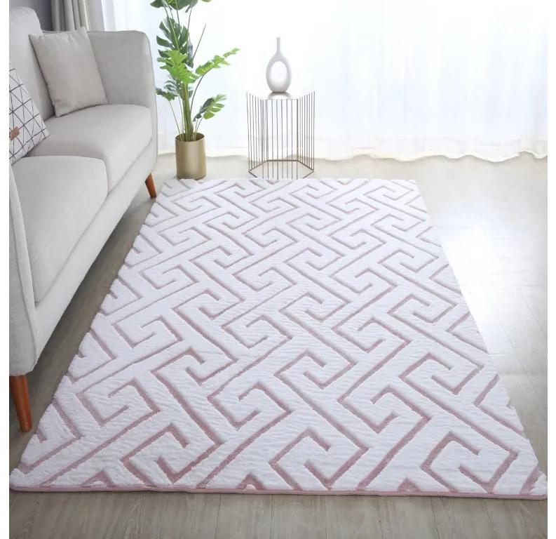 Ayyildiz Kusový koberec VISION 5121, Ružová Rozmer koberca: 140 x 200 cm