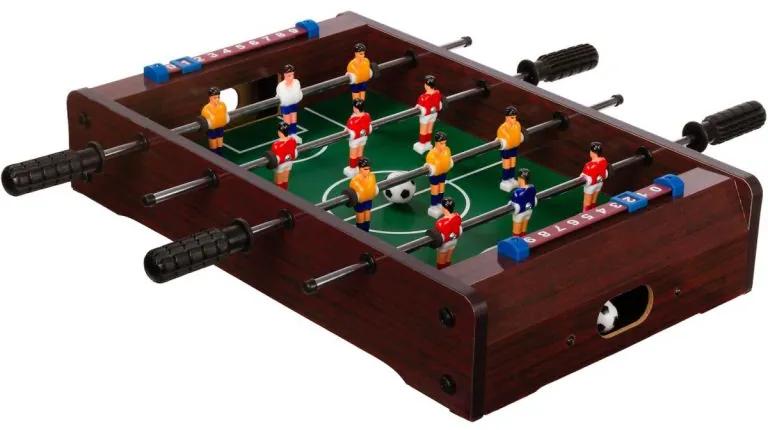 GamesPlanet® Mini stolný futbal, 51 x 31 x 8 cm, tmavý M40693