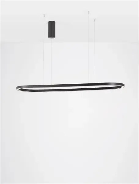 LED luster Cuppe 120 čierne