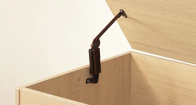 Truhlica s úložným priestorom a lavicou Armario 110 cm hnedá