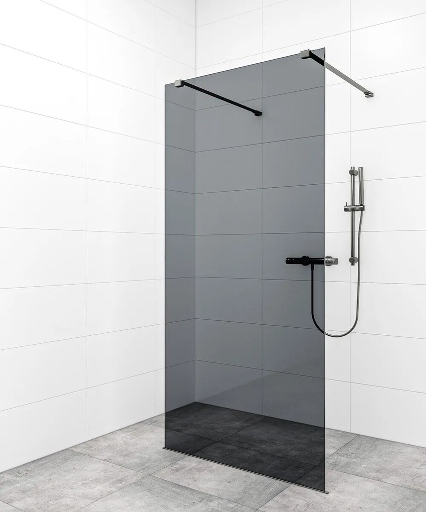 Sprchová zástena Walk-in 90 cm SAT vo farbe profilu Gun metal SATBWI90KSZAVGM