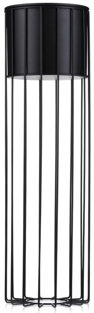 Kvetináč na stojane LOFT I 70 cm čierny