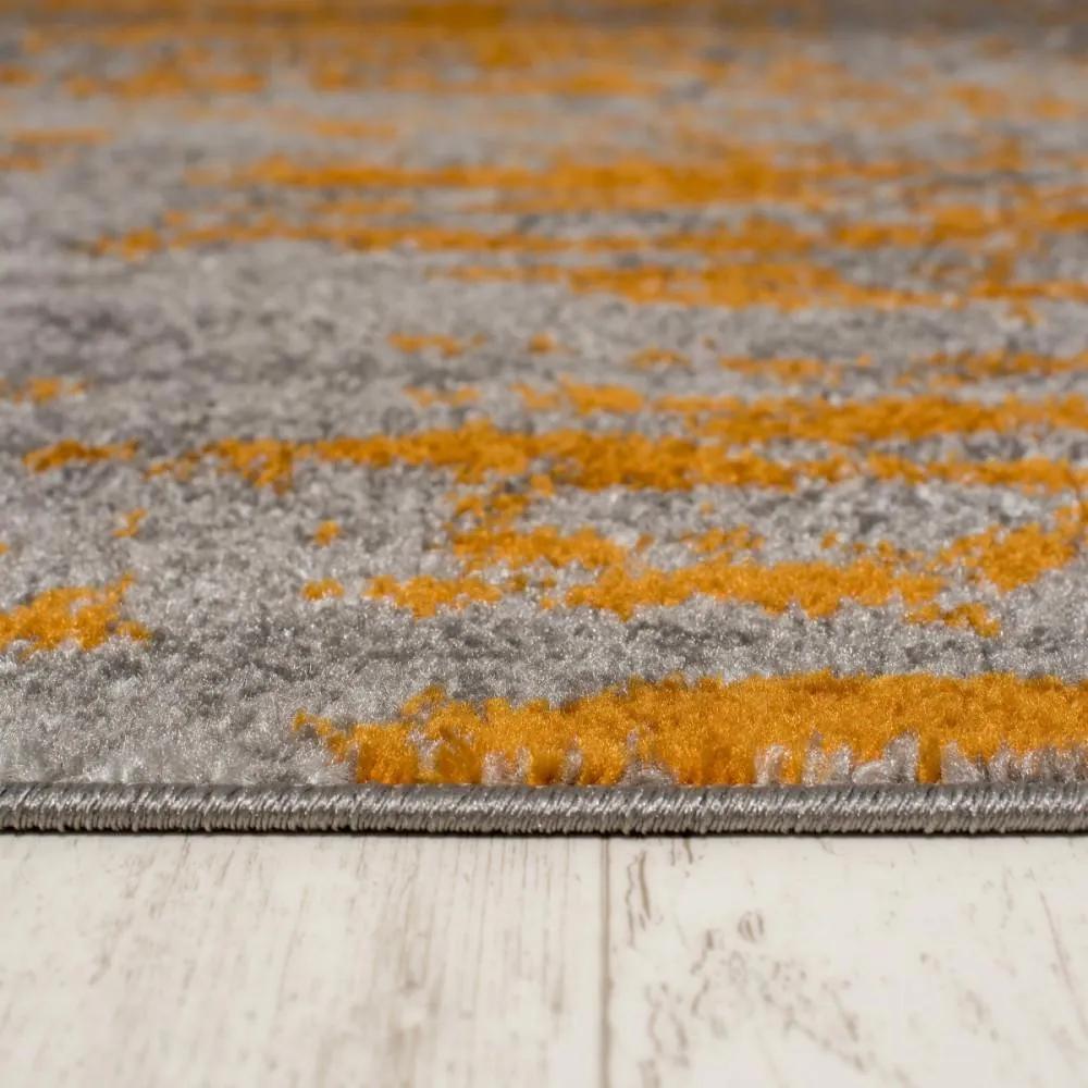 Kusový koberec Calif sivooranžový 80x250cm