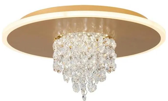 Searchlight 21126-32GO - LED stmievateľné stropné svietidlo DELUGE 20W/230V pr. 31,5 cm zlaté