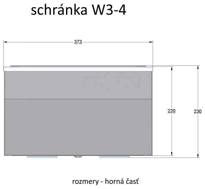 W3 - 4 poštová schránka antracit antracit