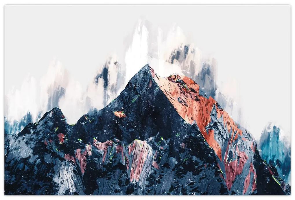 Obraz - Abstraktná hora (90x60 cm)