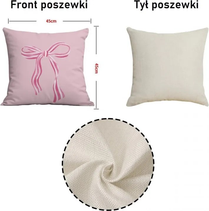 Obliečka na vankúš PINKARA 45x45 cm, ružová