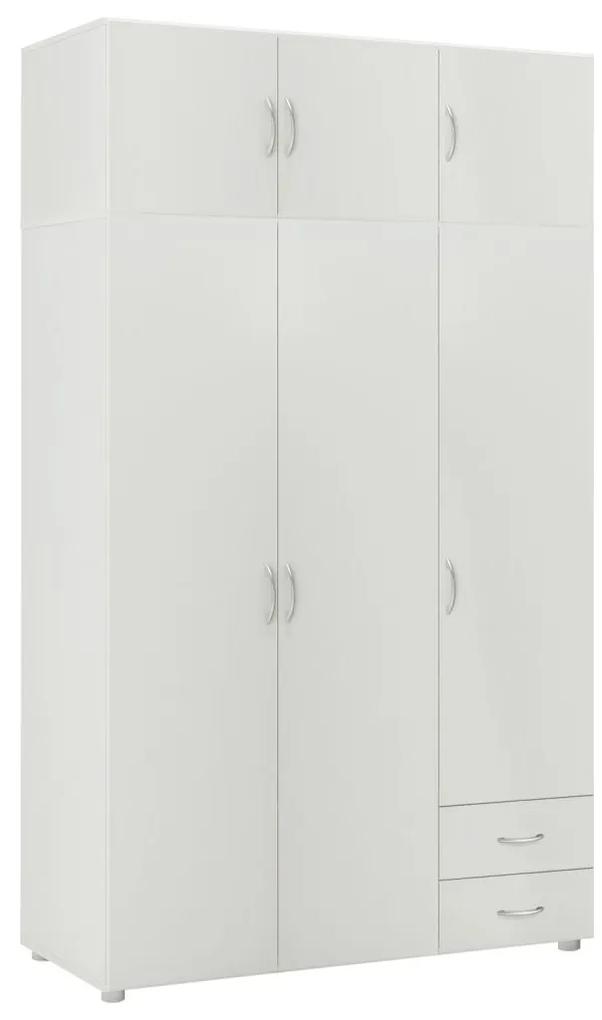 IDEA nábytok Skriňa 3-dverová BEST biela