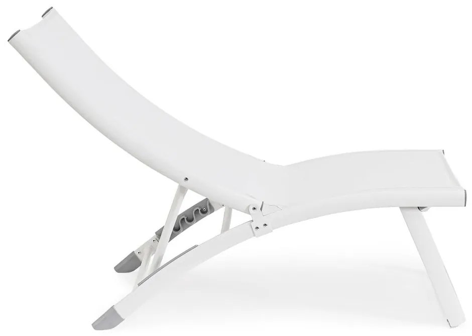 Biele kovové záhradné ležadlo Taylor – Bizzotto