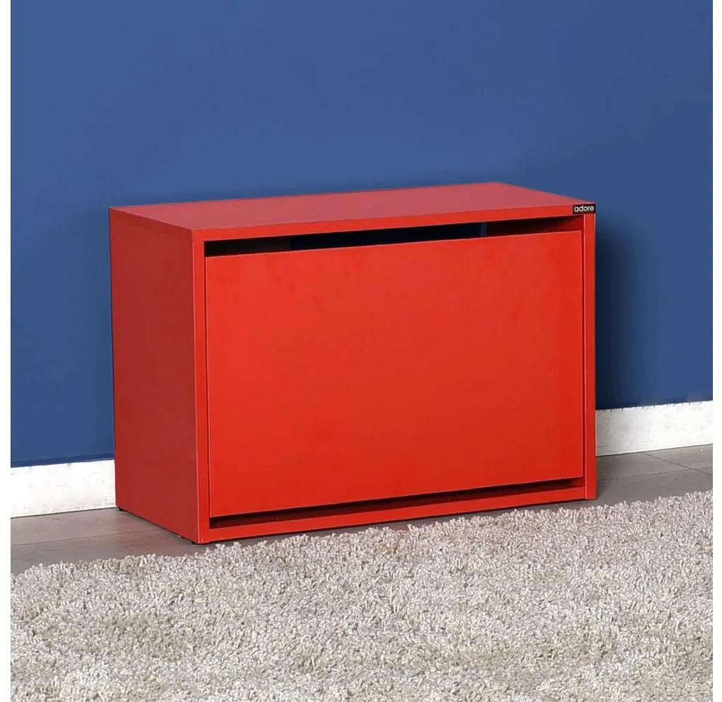 Adore Furniture Skrinka na topánky 42x60 cm červená AD0111