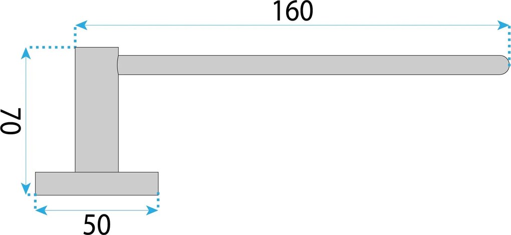 Rea Leo, držiak na toaletný papier, chrómová, REA-88062
