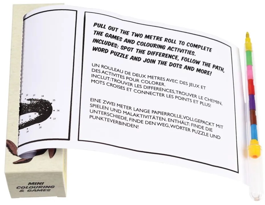 Cestovná sada detských omaľovánok a rébusov Rex London Prehistoric