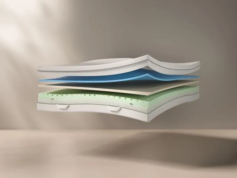 Kontinentálna posteľ Emma Classic boxspring ONE 200x180 krémová