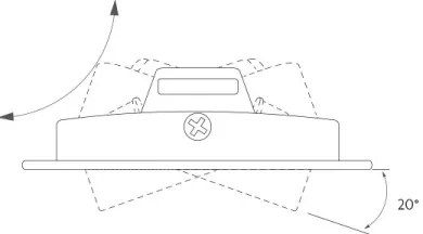 LED Podhľadové svietidlo LED/6W/230V 3000K pr. 8,5 cm čierna