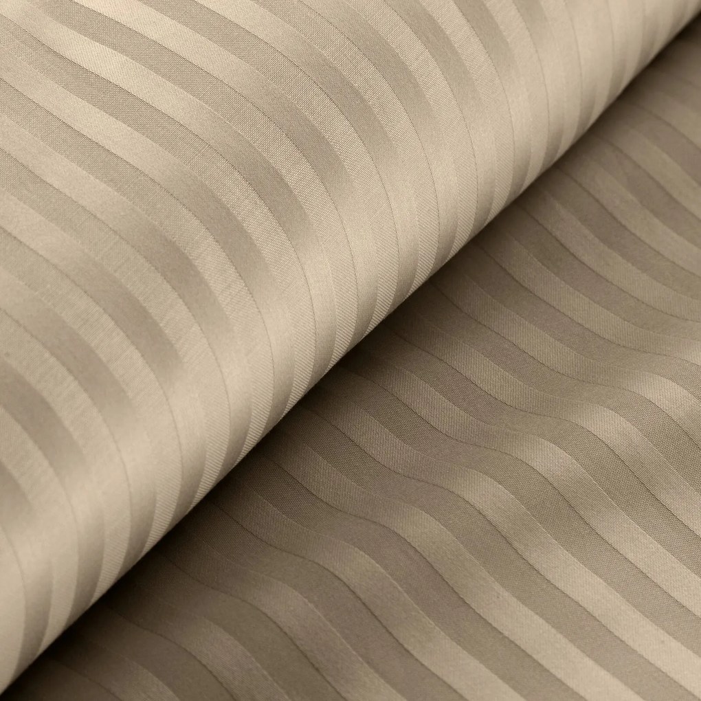 SATÉNOVÉ OBLIEČKY VERA 160X200 CM, 2 KS 70X80 CM BÉŽOVÉ