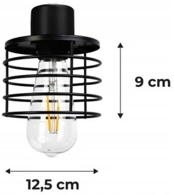 BERGE LED závesné stropné svietidlo, drevený trám, 3xE27, loft pružina