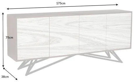 Komoda 43379 Soul 175cm Drevo Acacia  - Komfort-nábytok