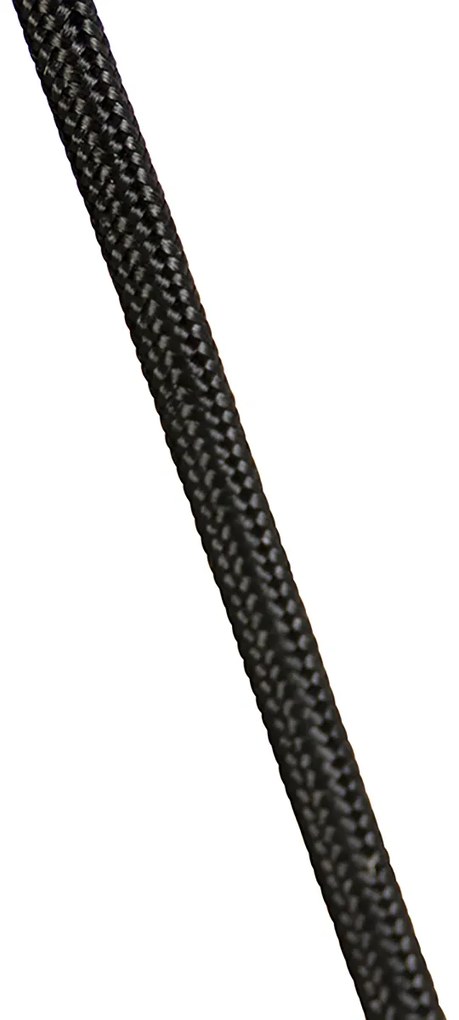 Priemyselné závesné svietidlo čierne 3-svetlo - Cava