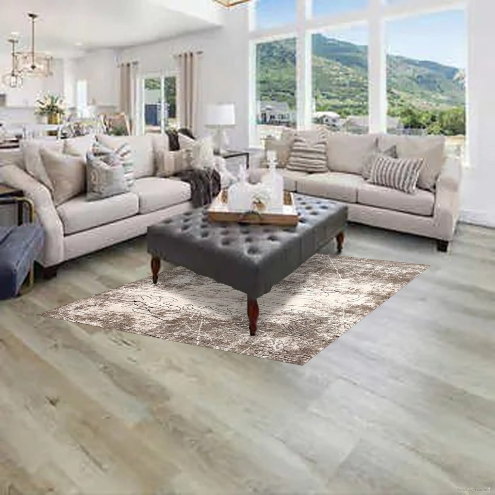 Berfin Dywany, Kusový koberec Miami 126 Beige, 60x100, béžová, obývacia izba