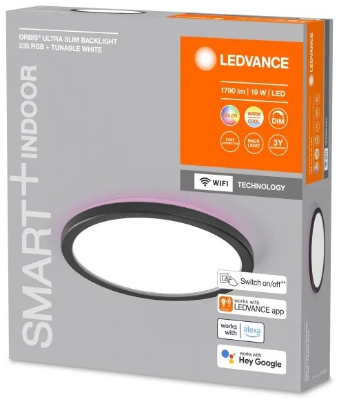 Ledvance - LED RGBW Stmievateľné stropné svietidlo SMART+ ORBIS LED/19W/230V Wi-Fi