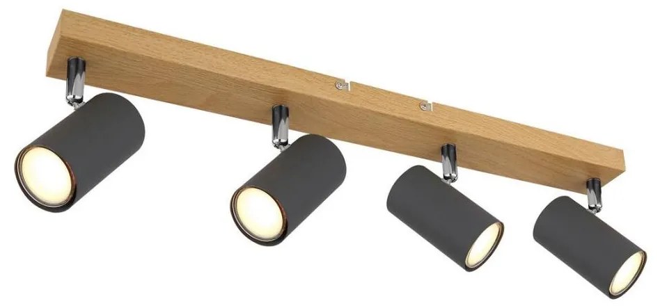 Globo 57911-4G -  Bodové svietidlo ROBBY 4xGU10/35W/230V šedá/hnedá