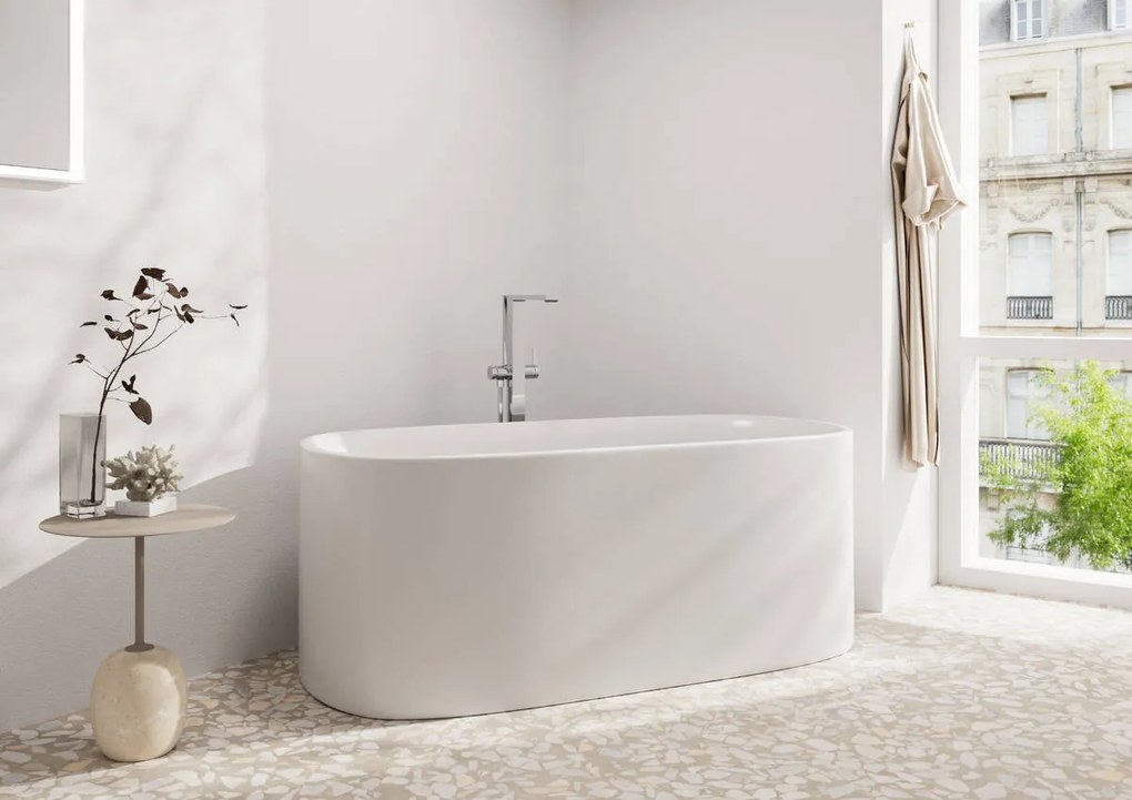 Hansgrohe Tecturis E, páková vaňová voľne stojaca batéria na podlahu, chrómová, HAN-73445000
