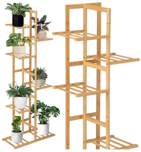 Stojan na kvety HERVEL bambusový