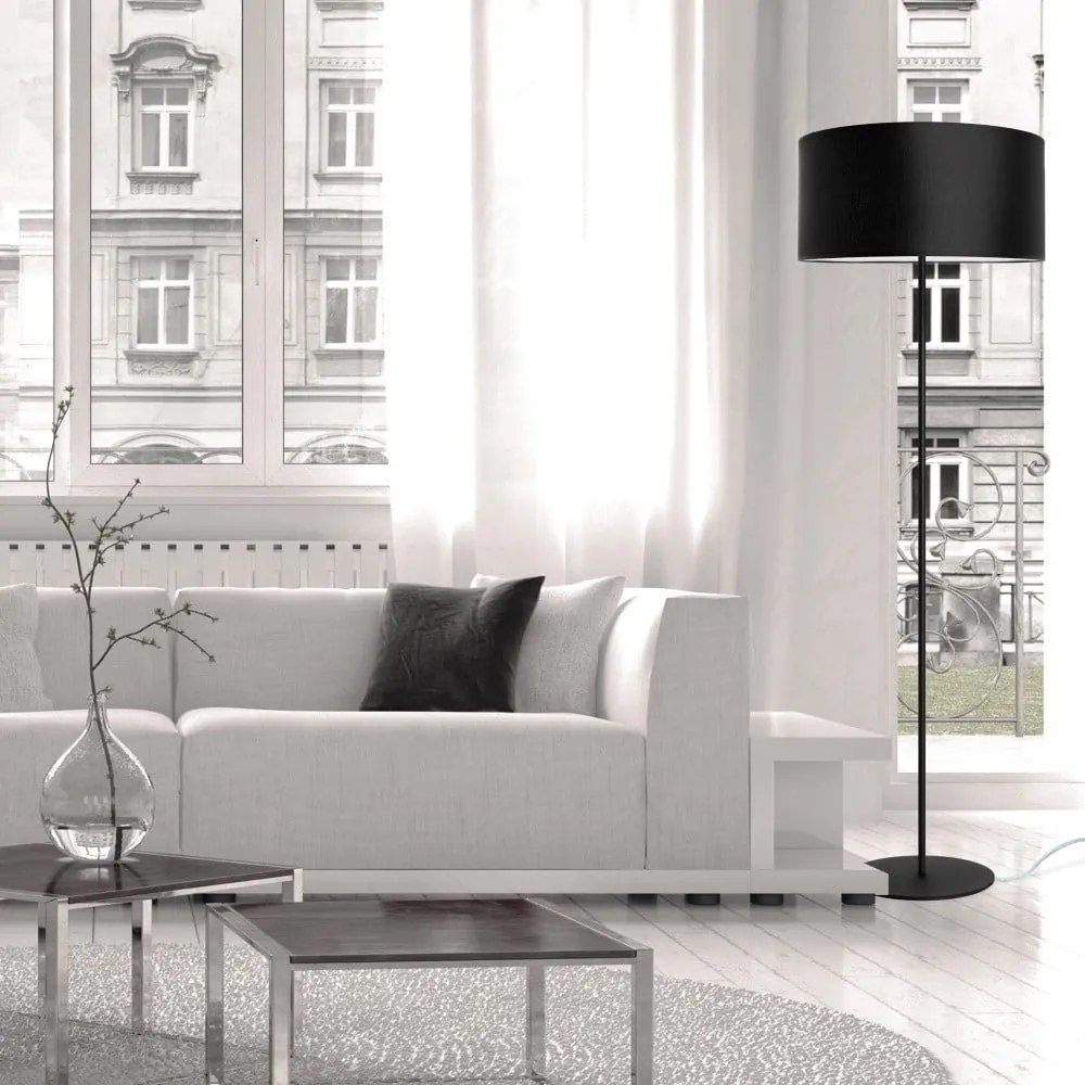 Čierna stojacia lampa Sotto Luce MIKA Elementary Xl 1F