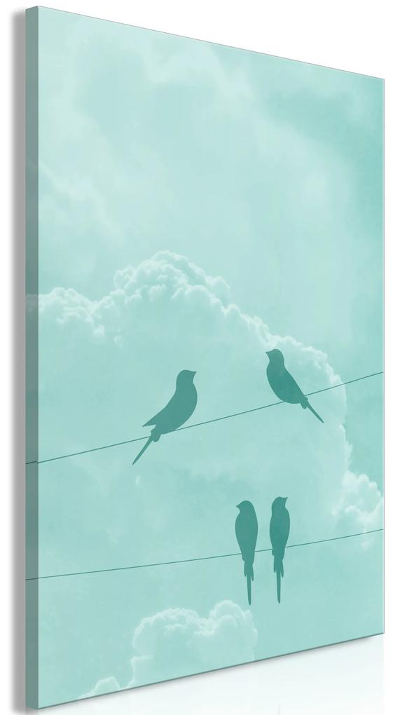 Artgeist Obraz - Celadon Sky (1 Part) Vertical Veľkosť: 40x60, Verzia: Premium Print
