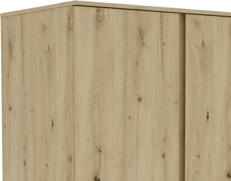 Šatníková skriňa Carlos, dub artisan, 100 cm