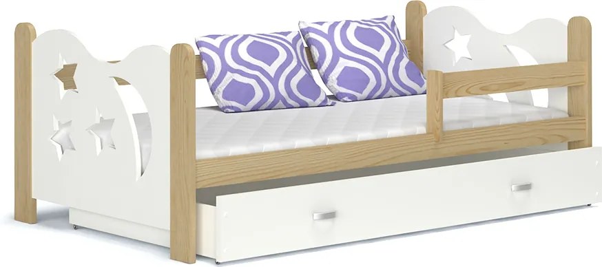GL Detská posteľ Mickey - biela Farba: Borovica/Biela, Rozmer: 160x80